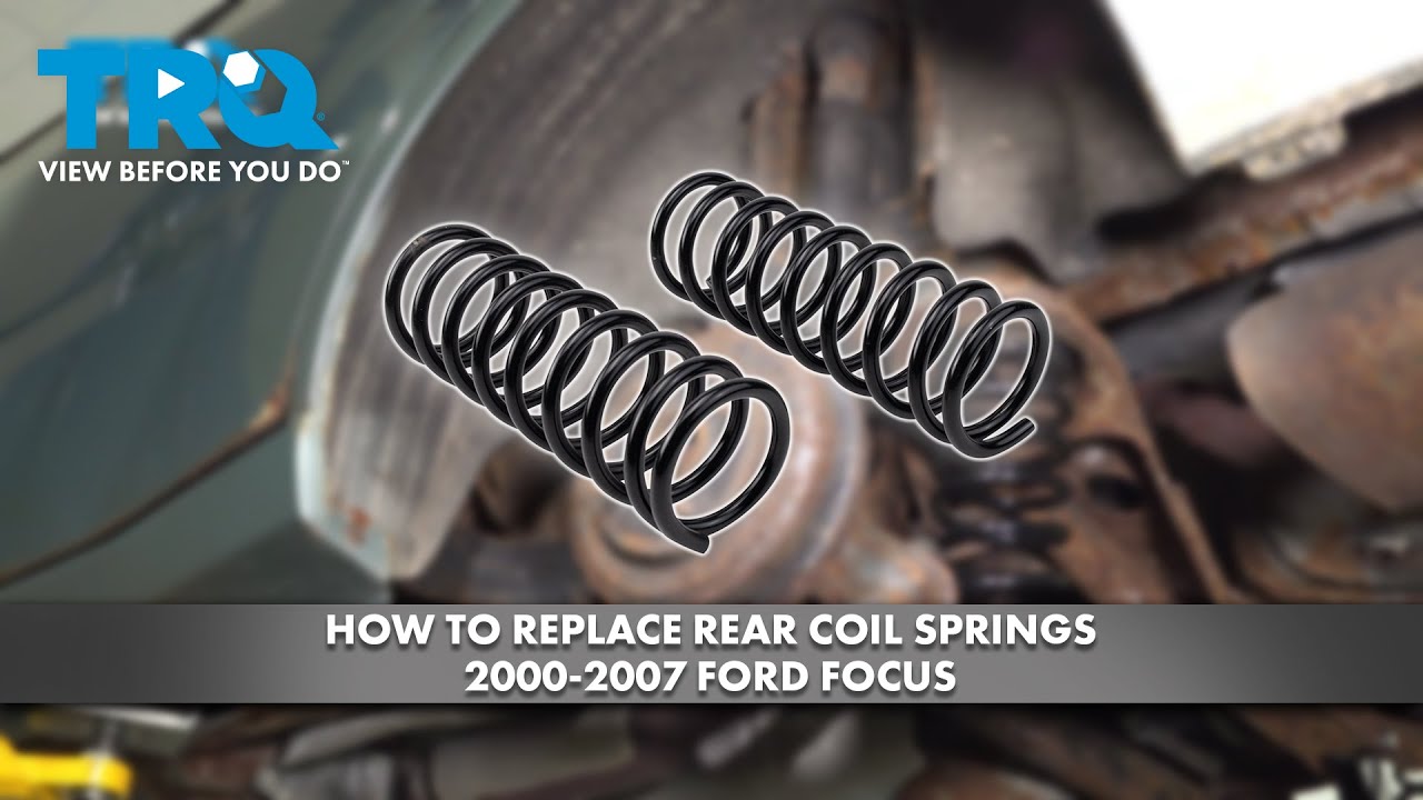 How to Replace Rear Coil Springs 20002007 Ford Focus 1A Auto