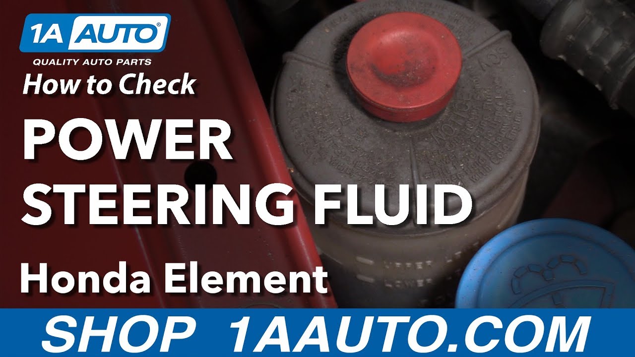 How to Check Power Steering Fluid 200311 Honda Element 1A Auto