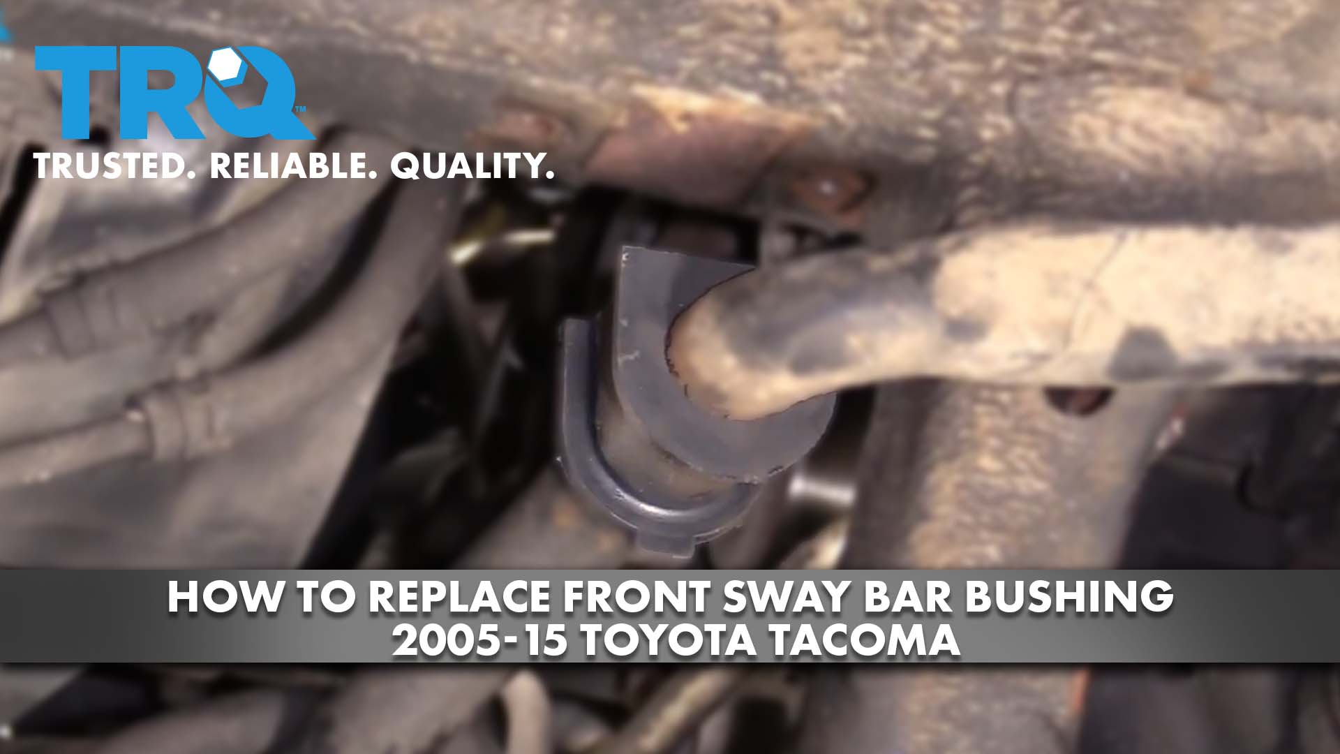 How to Replace Front Sway Bar Bushing 2005-15 Toyota Tacoma | 1A Auto