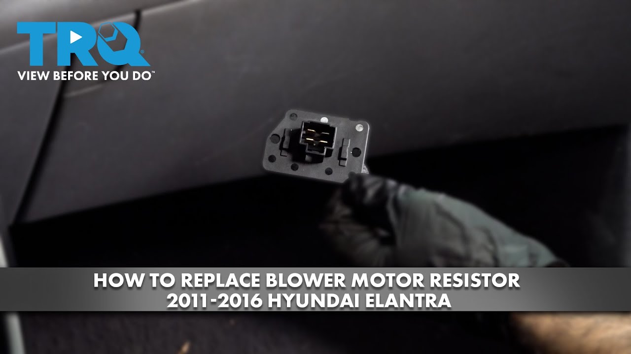 How to Replace Blower Motor Resistor 20112016 Hyundai Elantra 1A Auto