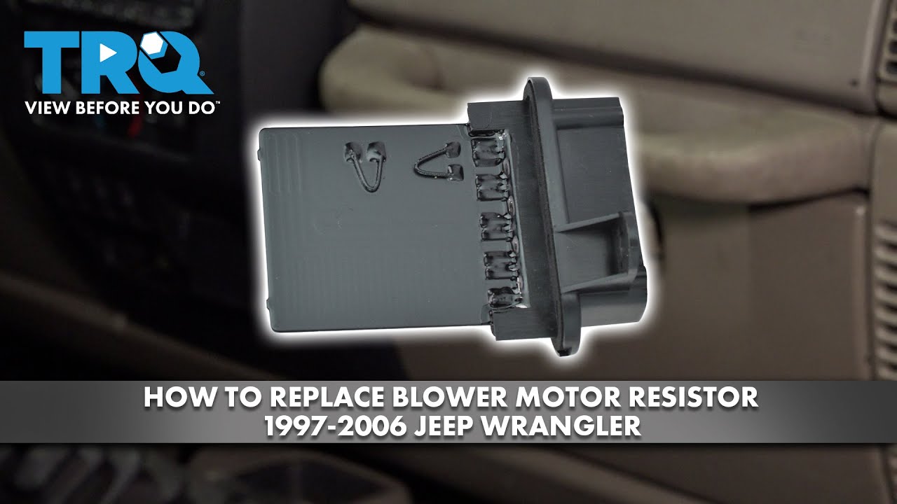 How to Replace Blower Motor Resistor 19972006 Jeep Wrangler 1A Auto
