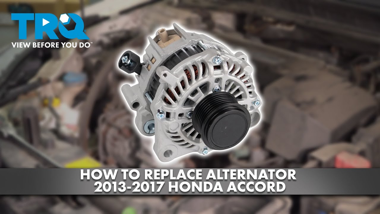 How to Replace Alternator 20132017 Honda Accord 1A Auto