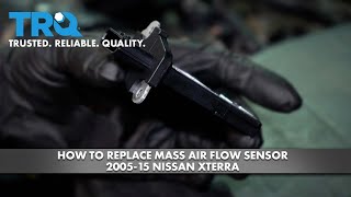 How to Replace Mass Air Flow Sensor 2005-15 Nissan Xterra 1A Auto