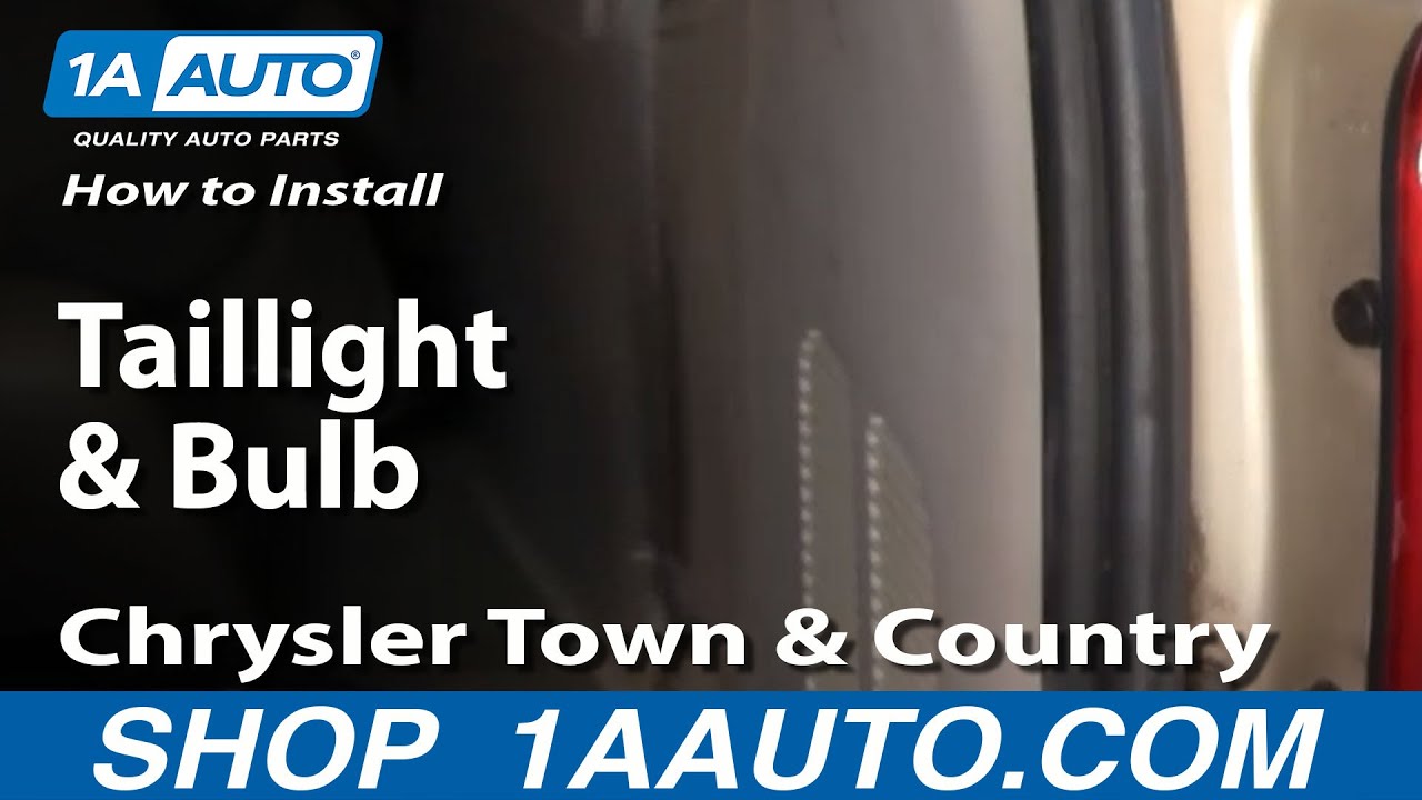 How to Replace Tail Lights Bulbs 200407 Chrysler Town Country 1A Auto