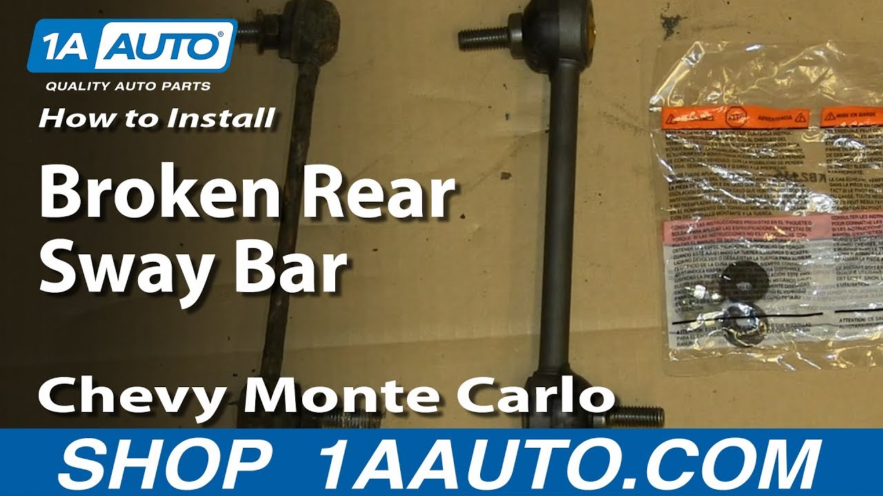 How to Replace Rear Sway Bar Link 200007 Chevy Monte Carlo 1A Auto
