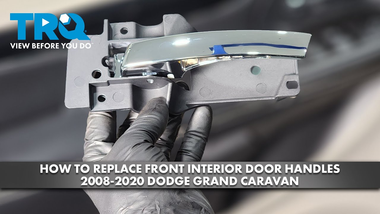 Front Interior Door Handle Set (2-Piece) For 2008-2017 Dodge Grand Caravan – Chrome & Primed