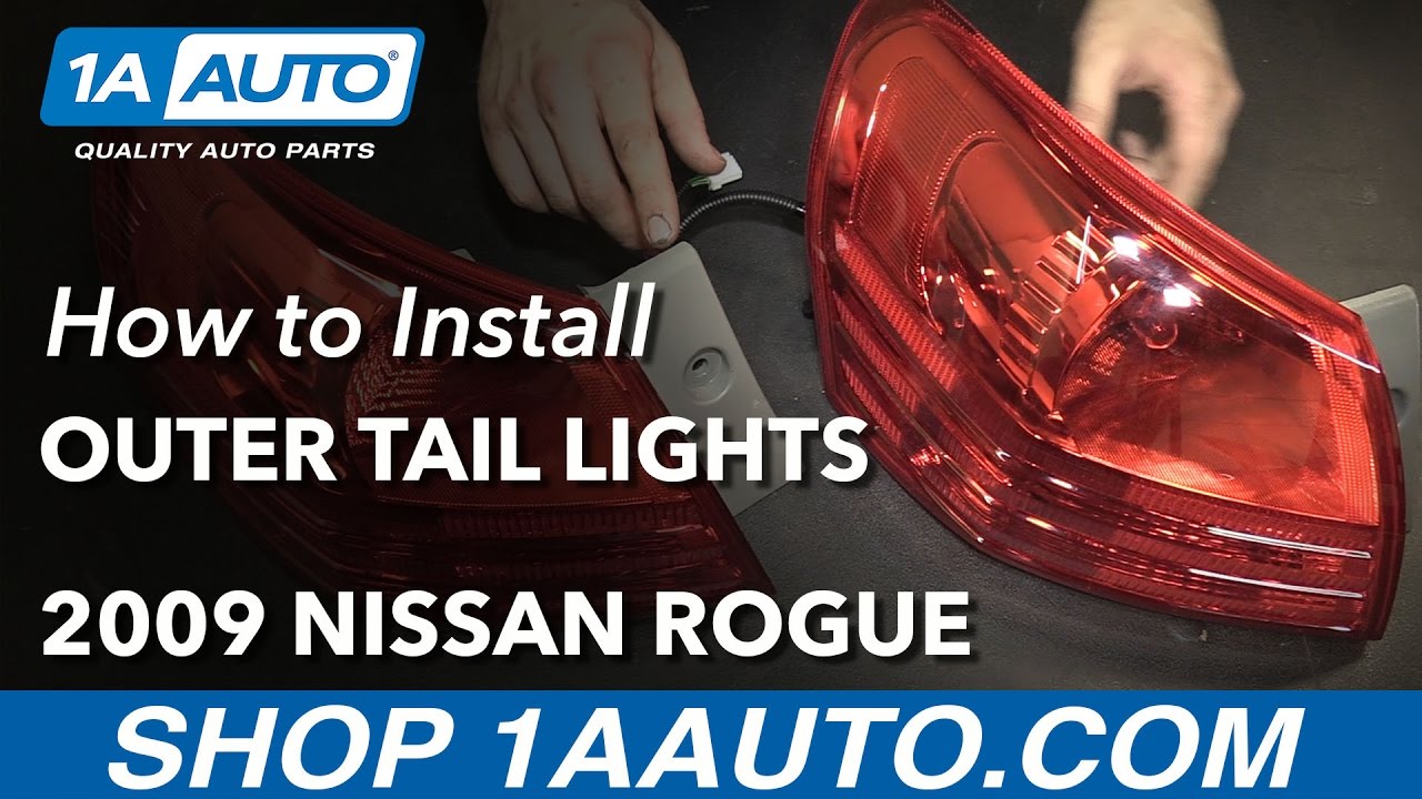 How to Replace Outer Tail Lights 0713 Nissan Rogue 1A Auto