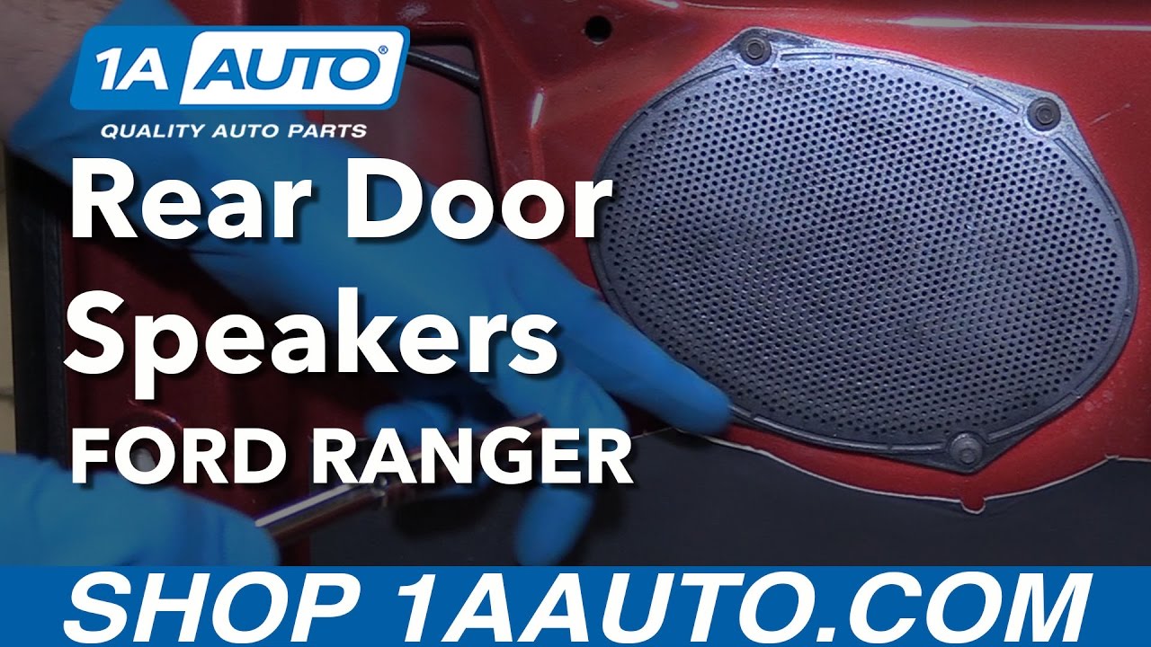 How to Replace Rear Door Speaker 19982012 Ford Ranger Extended Cab