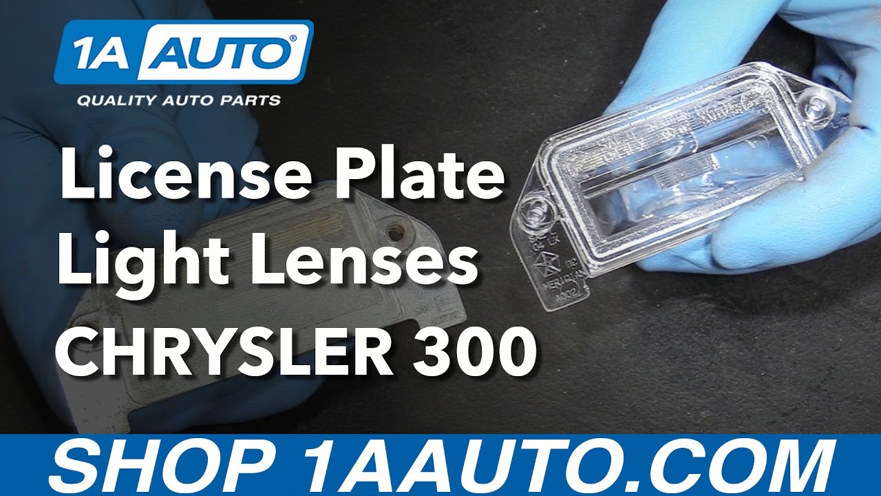 How to Replace License Plate Light Lenses 200514 Chrysler 300 1A Auto