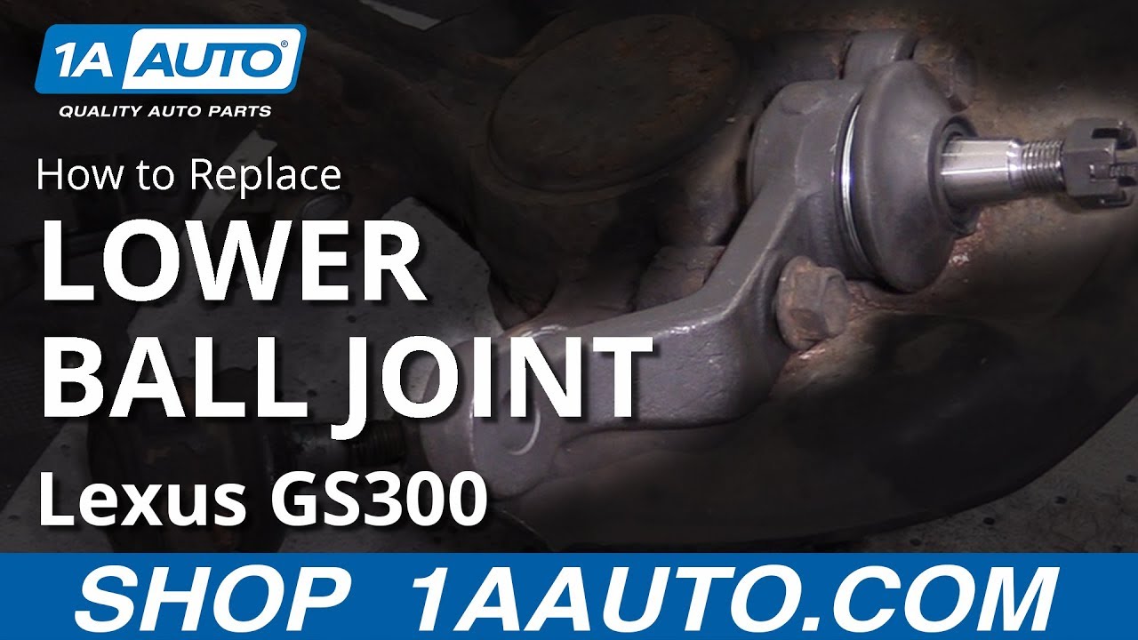 How to Replace Front Lower Ball Joint 19972005 Lexus GS300 1A Auto