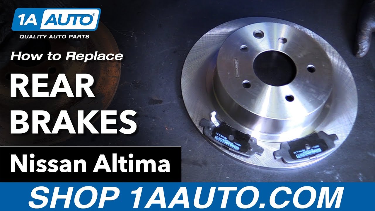 How to Replace Rear Brakes 0218 Nissan Altima 1A Auto