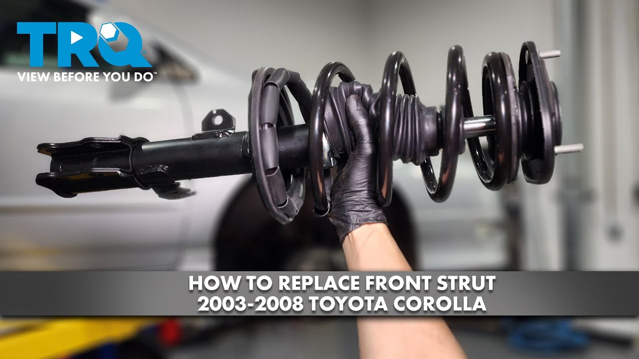 How to Replace Front Strut 20032008 Toyota Corolla 1A Auto