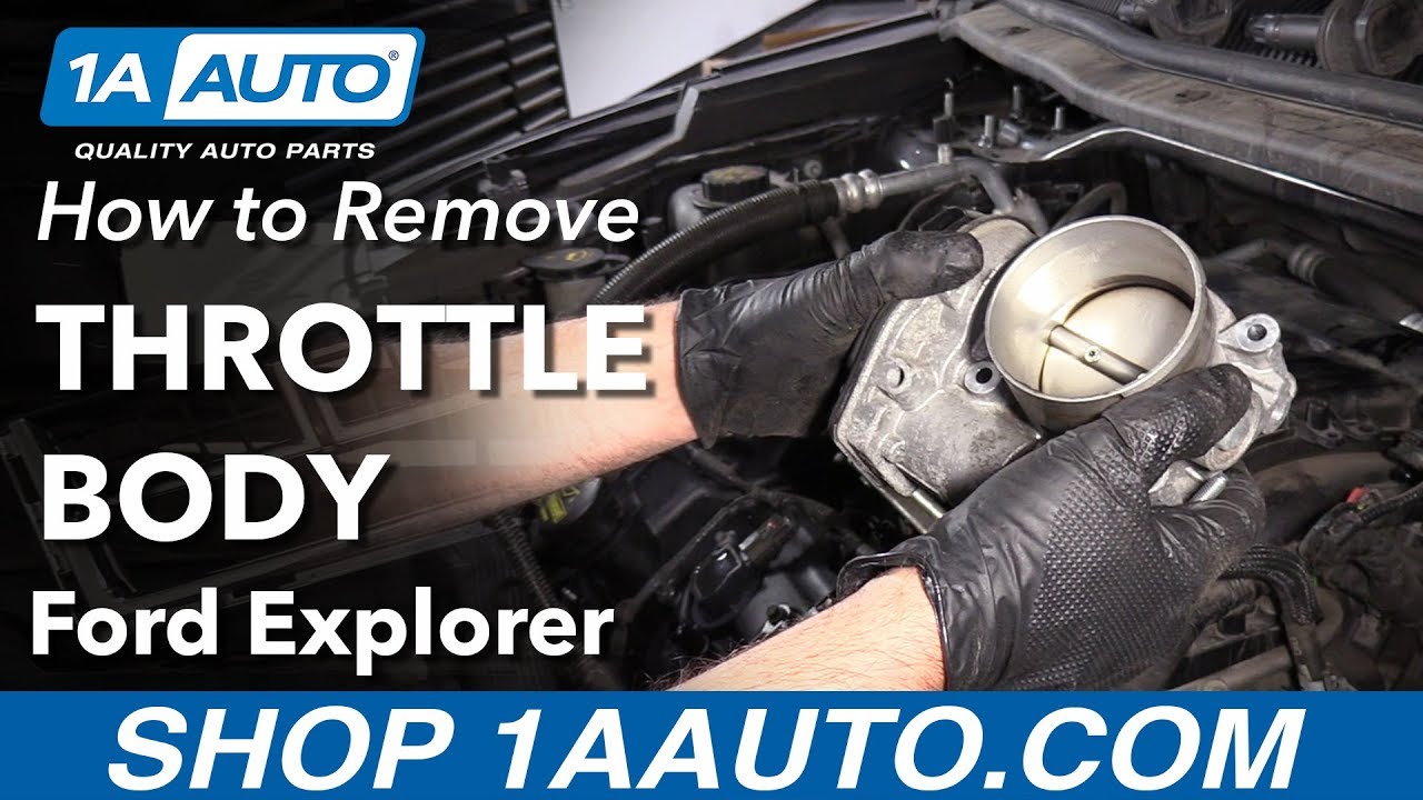 How to Remove Throttle Body 1119 Ford Explorer 1A Auto