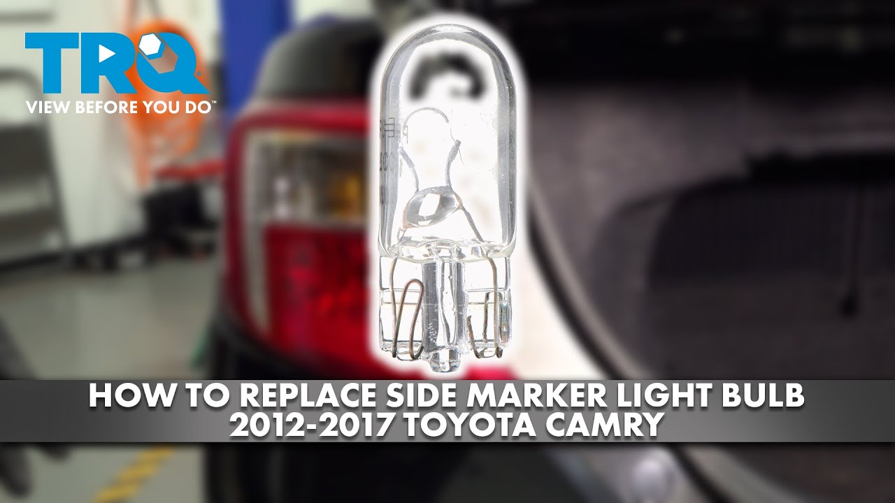 How to Replace Side Marker Light Bulb 20122017 Toyota Camry 1A Auto