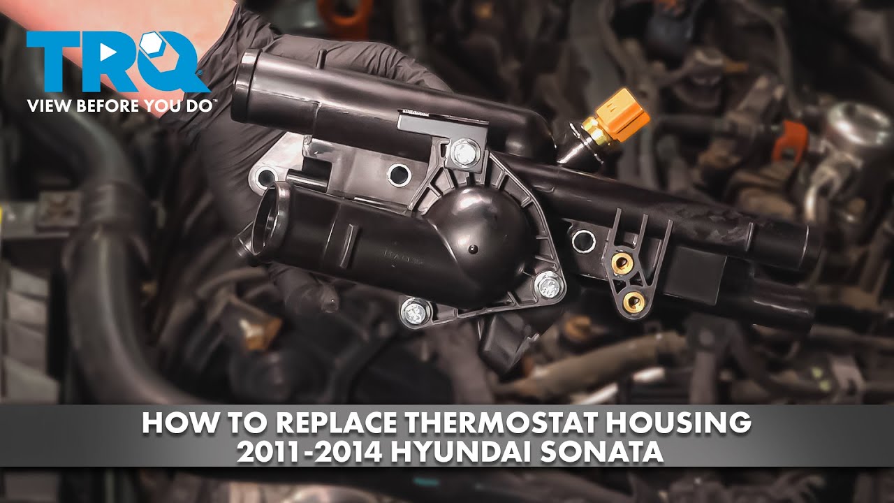 How to Replace Thermostat Housing 20112014 Hyundai Sonata 1A Auto