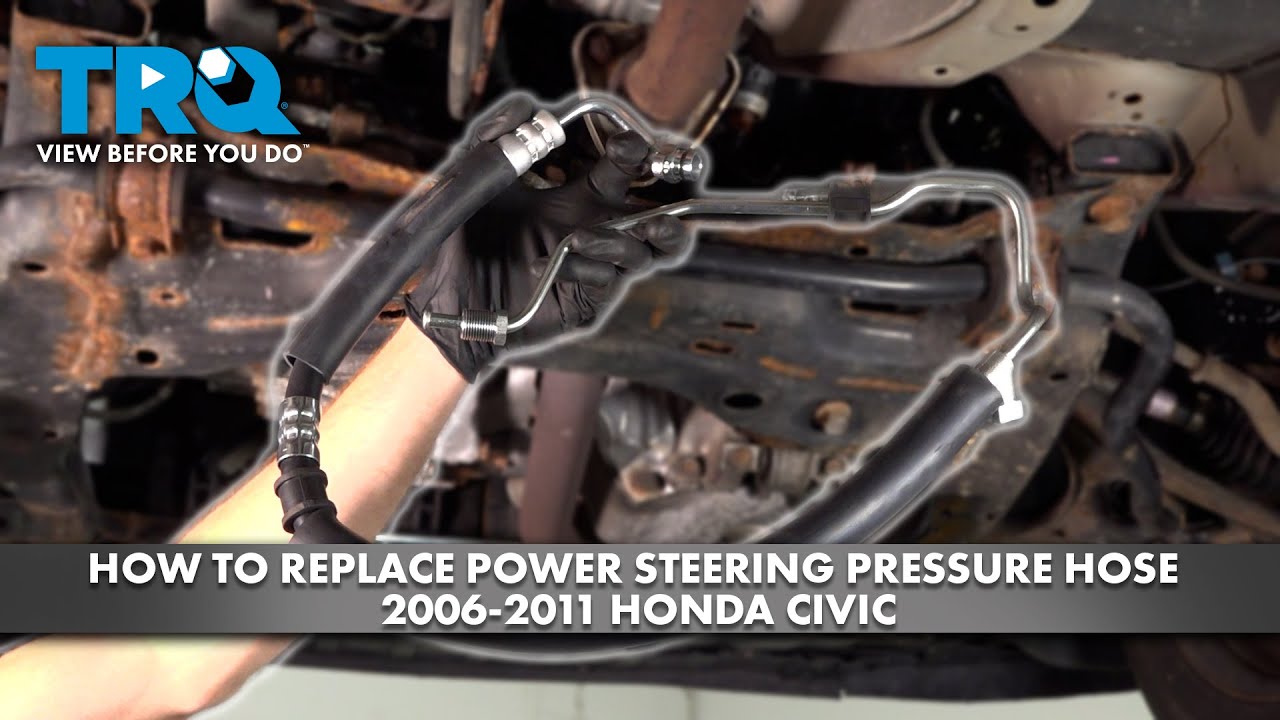 How to Replace Power Steering Pressure Hose 20062011 Honda Civic 1A Auto