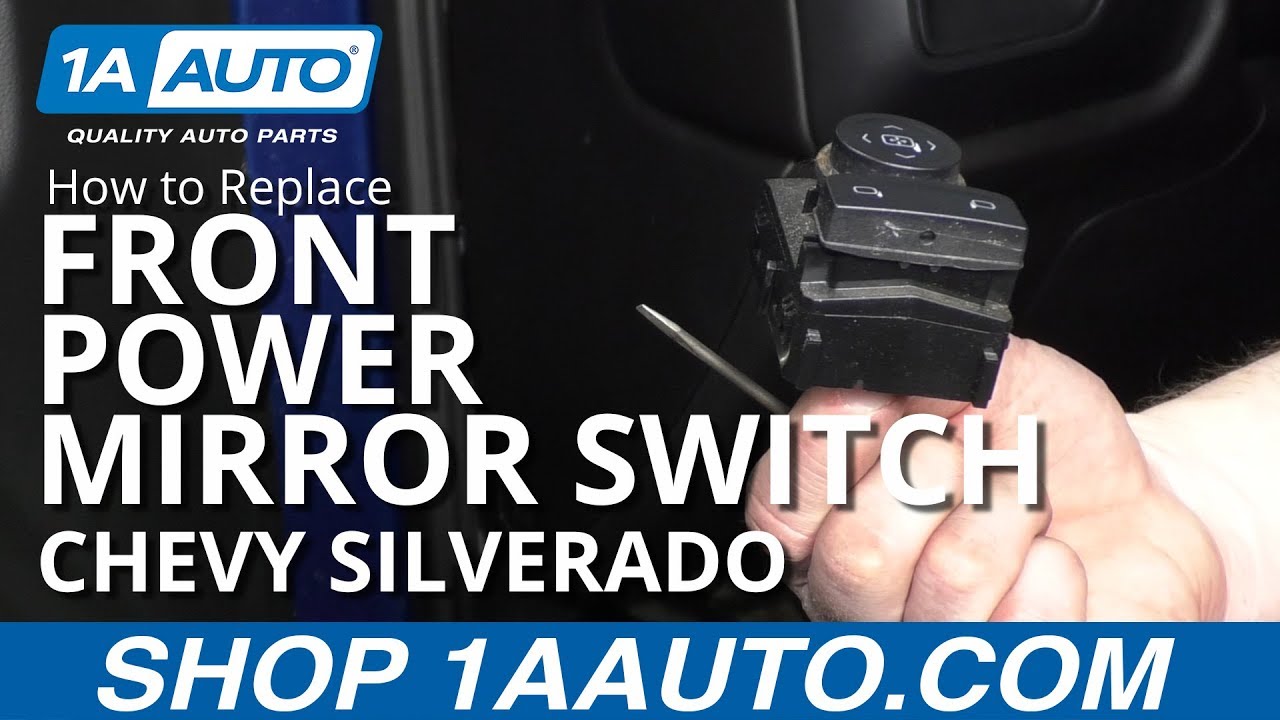How to Replace Front Power Mirror Switch 201419 Chevy Silverado 1A Auto
