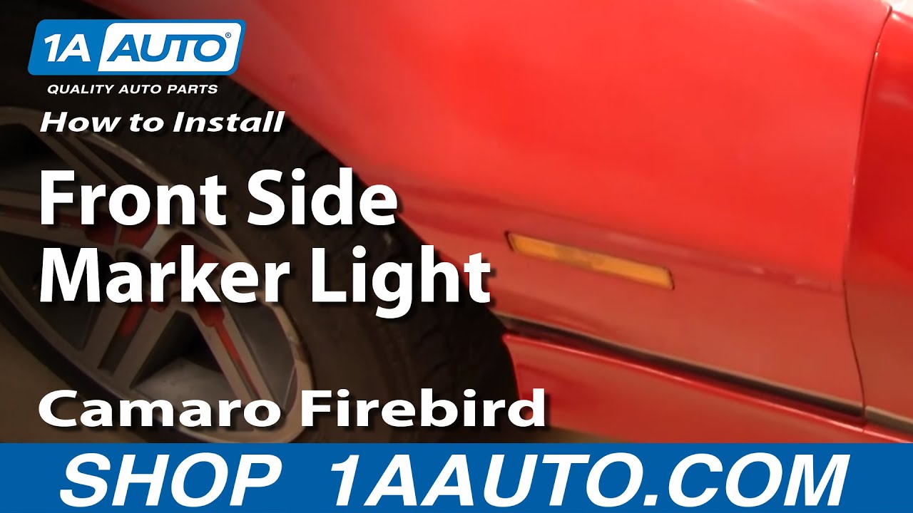 How to Replace Side Marker Light 198292 Chevy Camaro 1A Auto