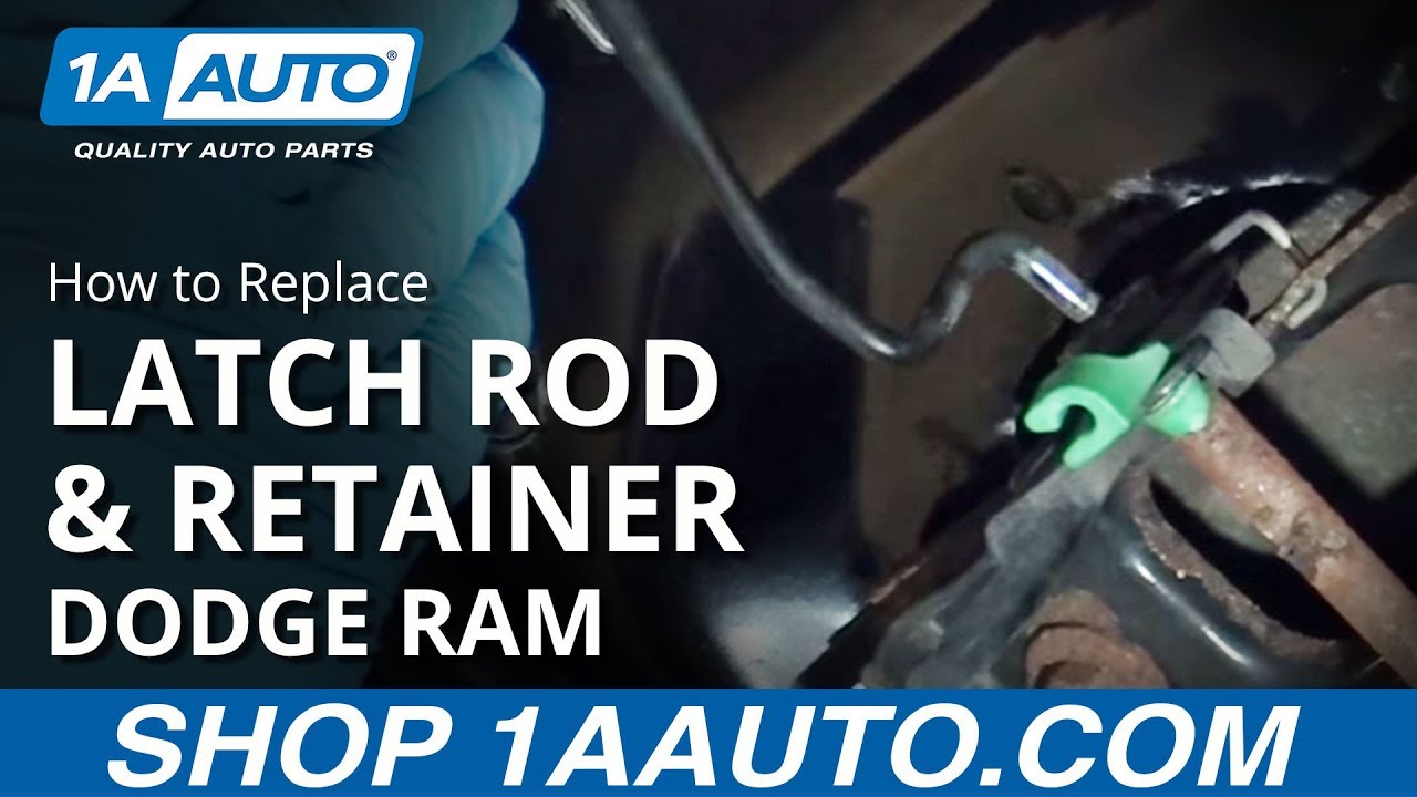How to Replace Hood Latch Rod Retainer 200208 Dodge Ram 1A Auto