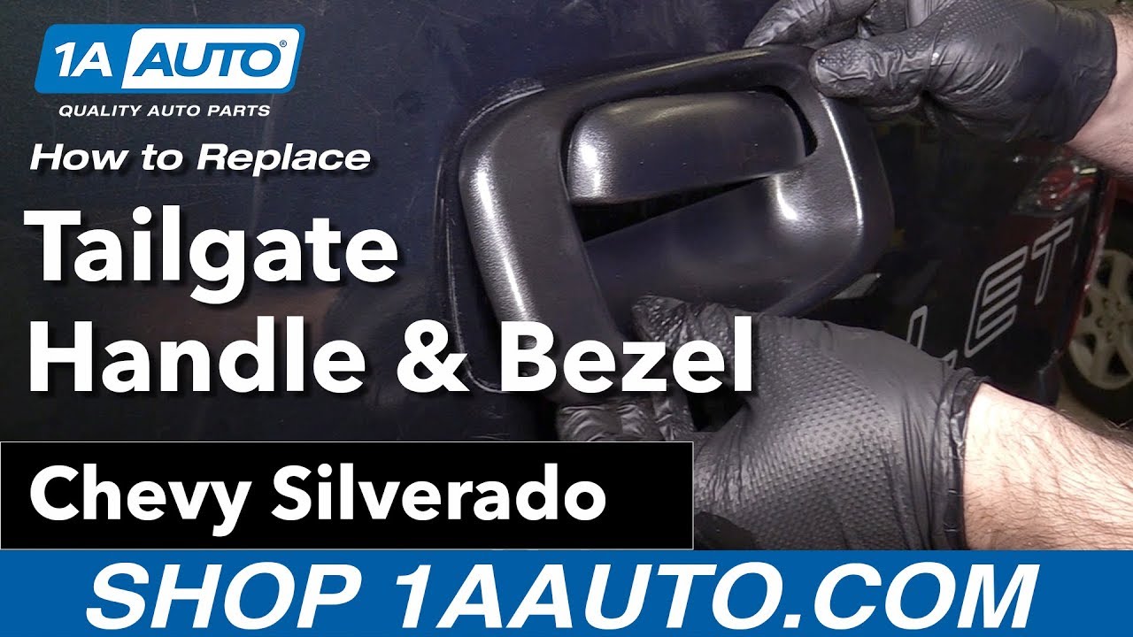 How to Replace Tailgate Handle and Bezel 200006 Chevy Silverado 1A Auto