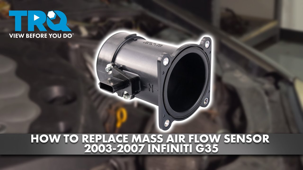 How to Replace Mass Air Flow Sensor 20032007 Infiniti G35 1A Auto