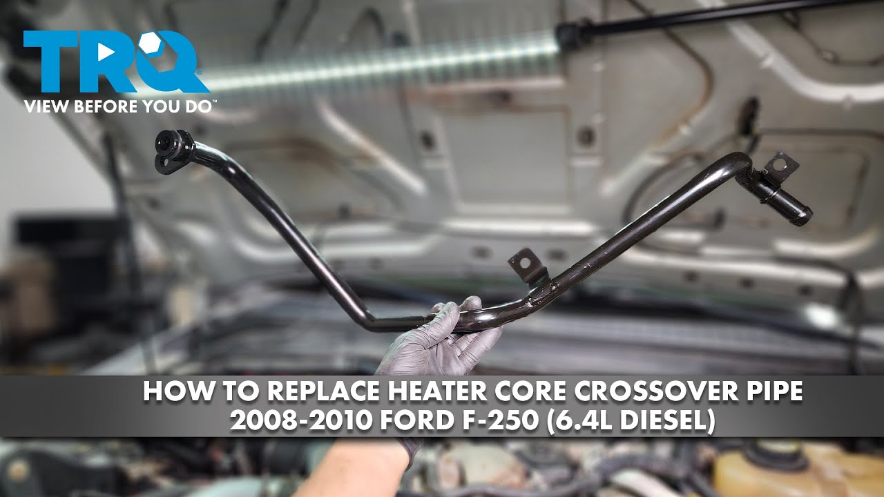 How to Replace Heater Core Crossover Tube 20082010 Ford F250 1A Auto