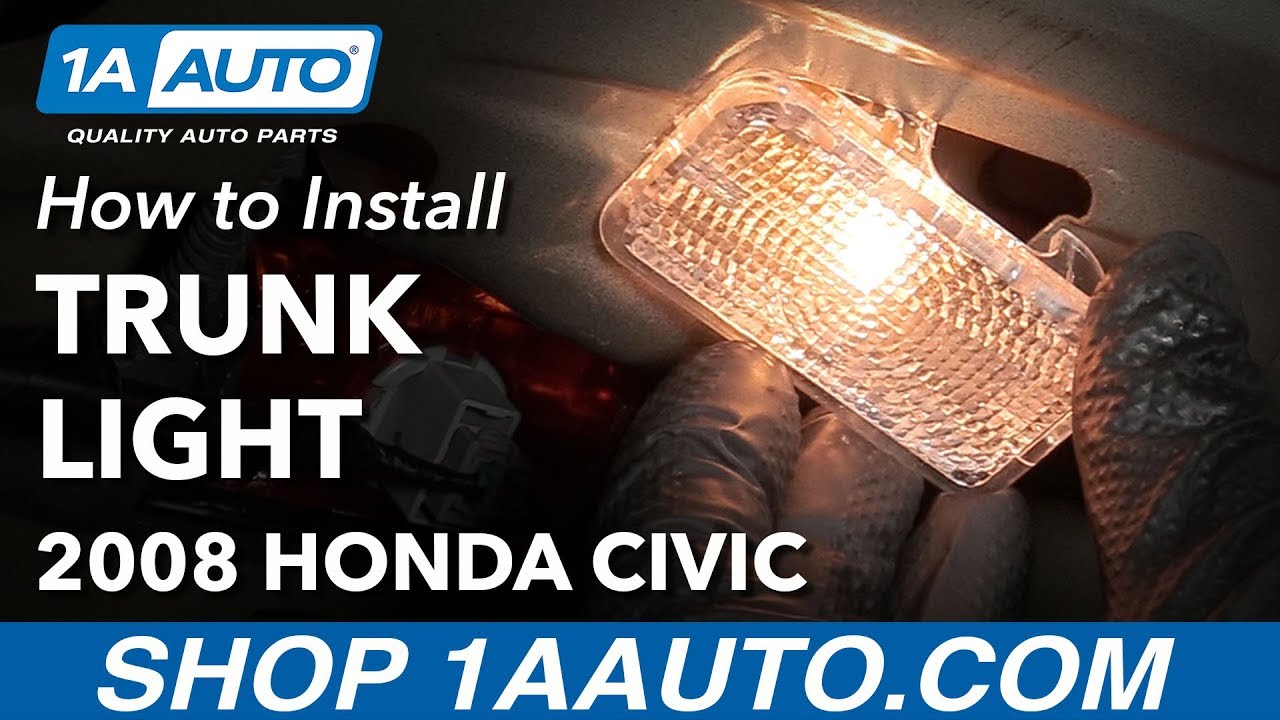 How to Replace Trunk Courtesy Light Bulb and Lens 200511 Honda Civic