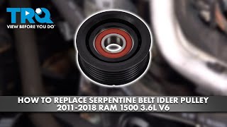 How to Replace Serpentine Belt Idler Pulley 2011-2018 Ram 1500 36L V6