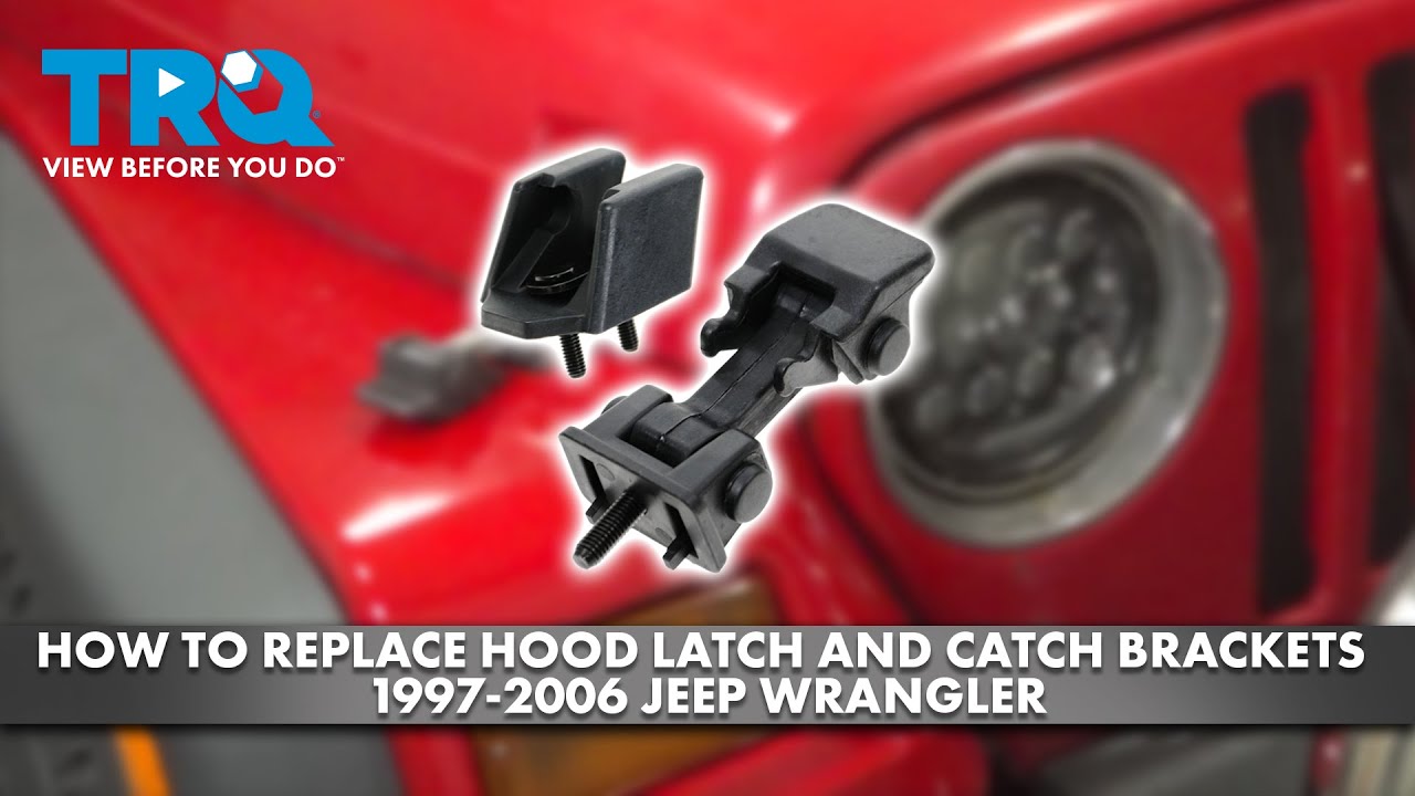 How to Replace Hood Latch Catch Brackets 1997-2006 Jeep Wrangler | 1A Auto