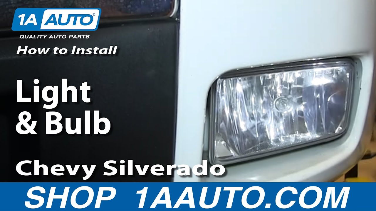 How To Replace Fog Lights and Bulbs 200715 Chevy Silverado 1A Auto