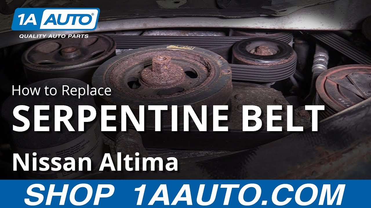 How to Replace Serpentine Belt 06-12 Nissan Altima | 1A Auto