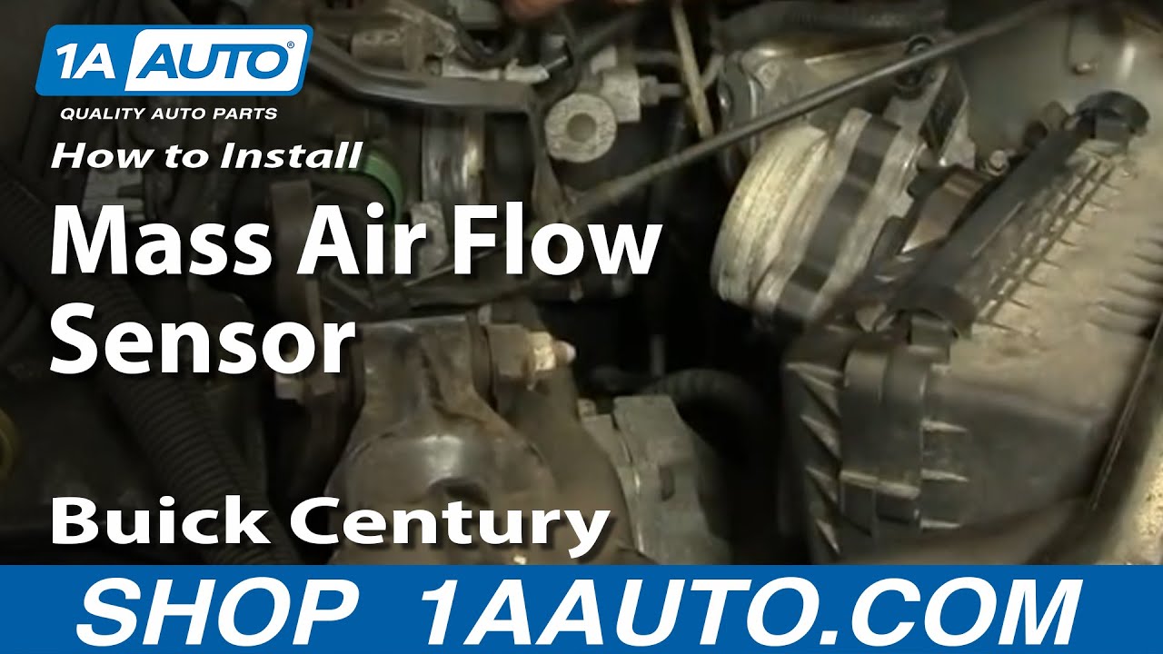 how to replace mass air flow sensor with housing 97 05 buick century