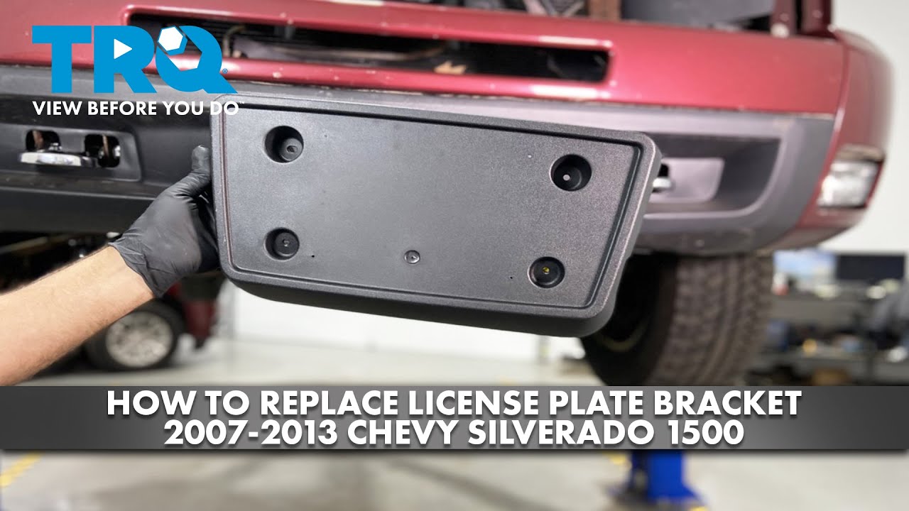 How to Replace License Plate Bracket 20072013 Chevrolet Silverado 1500