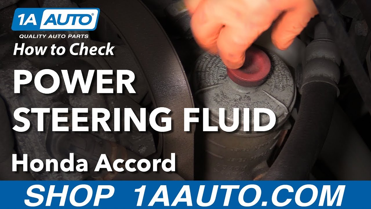 How to Check Power Steering Fluid 200307 Honda Accord 1A Auto