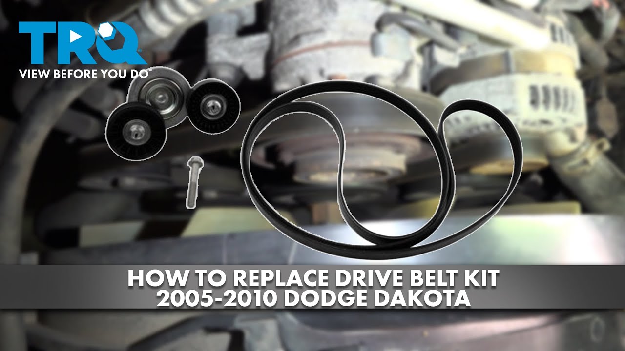 How to Replace Drive Belt Kit 20052010 Dodge Dakota 1A Auto