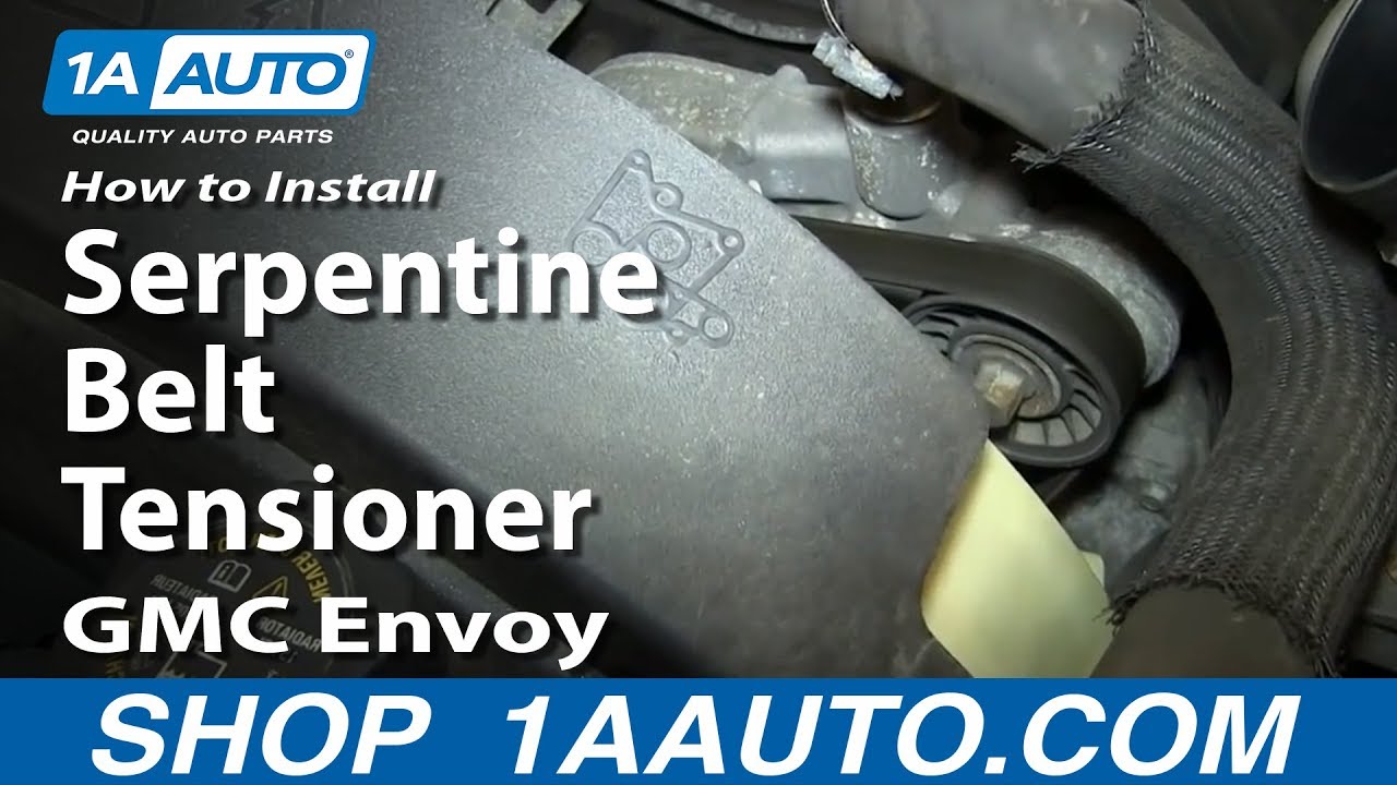 How to Replace Serpentine Belt Tensioner with Pulley 0306 GMC Envoy XL