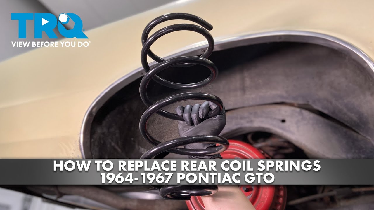 How to Replace Rear Coil Springs 19641967 Pontiac GTO 1A Auto