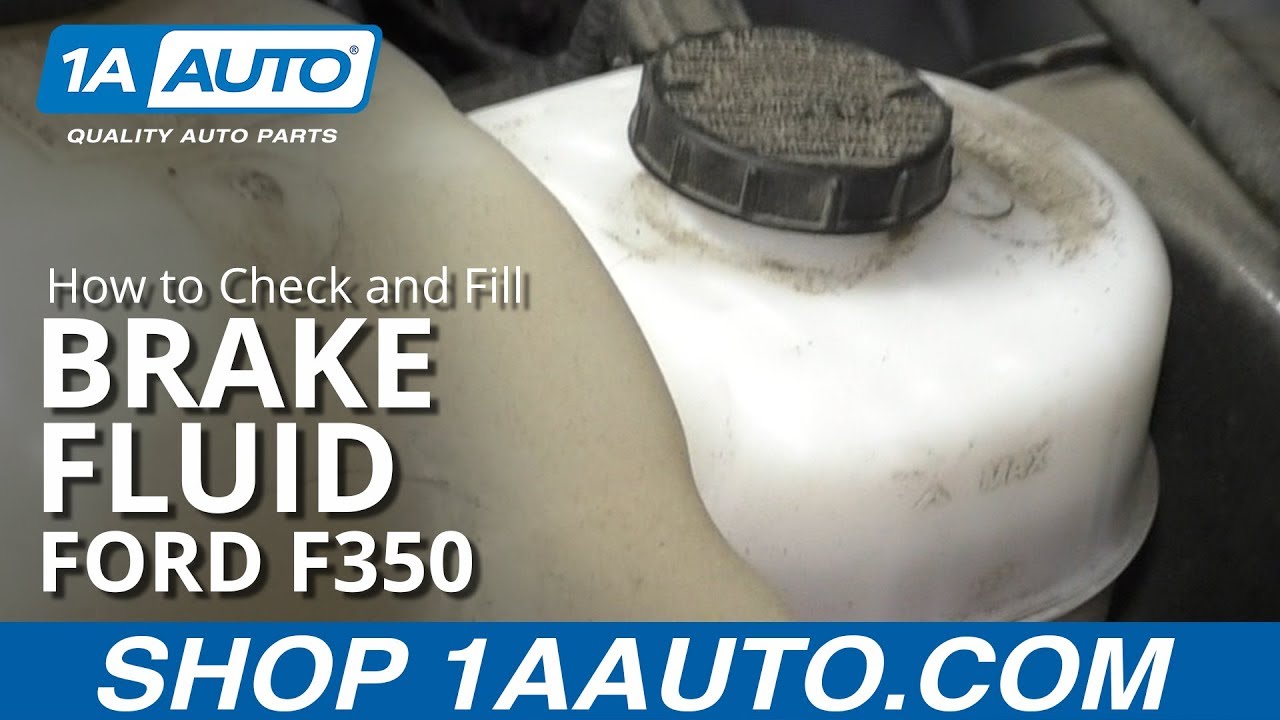 How To Check And Fill Brake Fluid 2008 19 Ford F 350 1A Auto