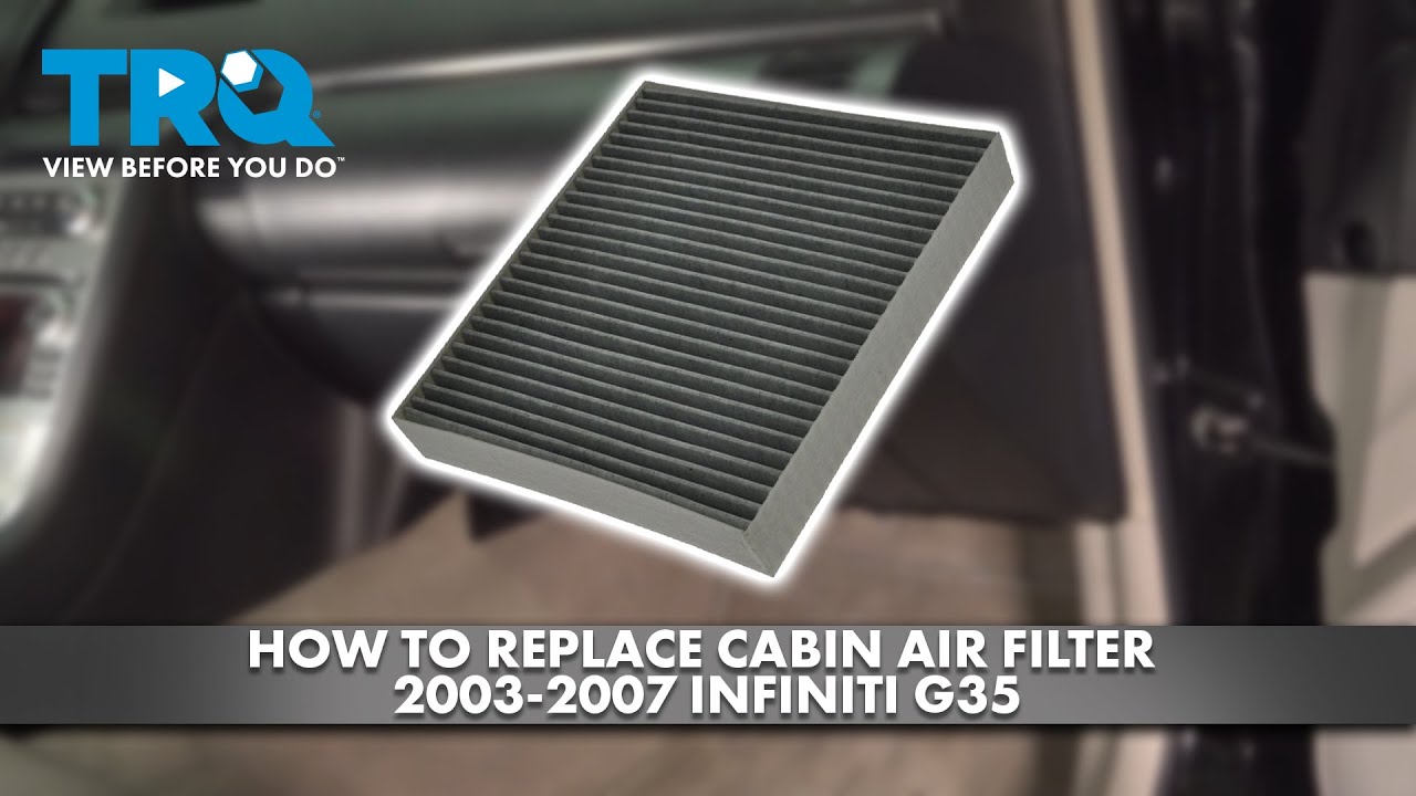 How to Replace Cabin Air Filter 20032007 Infiniti G35 1A Auto