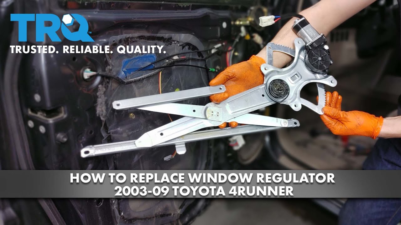 How To Replace Window Regulator 200309 Toyota 4Runner 1A Auto