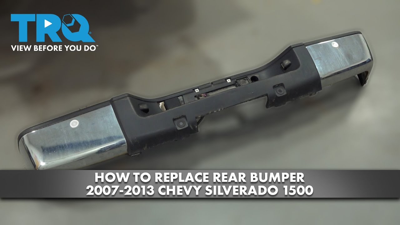 How to Replace Rear Bumper 20072013 Chevrolet Silverado 1500 1A Auto