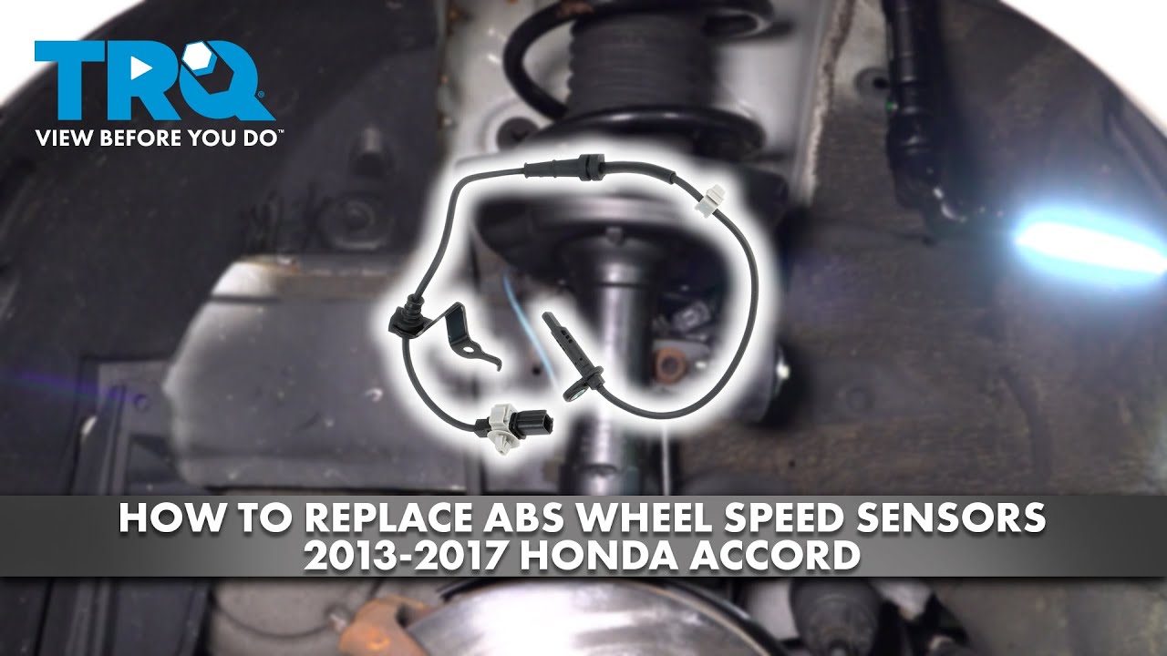 How to Replace ABS Wheel Speed Sensors 20132017 Honda Accord 1A Auto