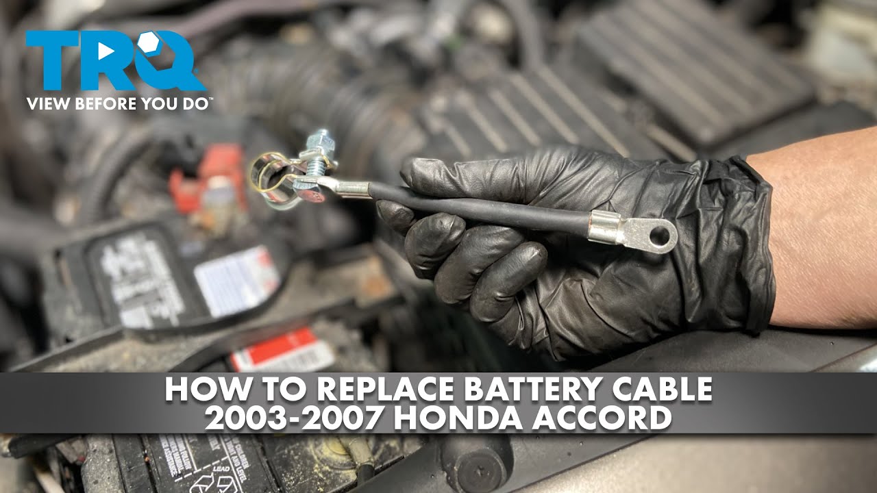 How to Replace Battery Cable 20032007 Honda Accord 1A Auto
