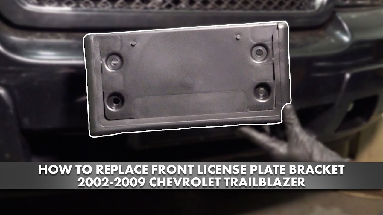 How to Replace Front License Plate Bracket 20022009 Chevrolet