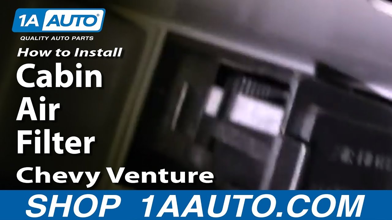 How to Replace Cabin Air Filter 19972000 Chevy Venture 1A Auto