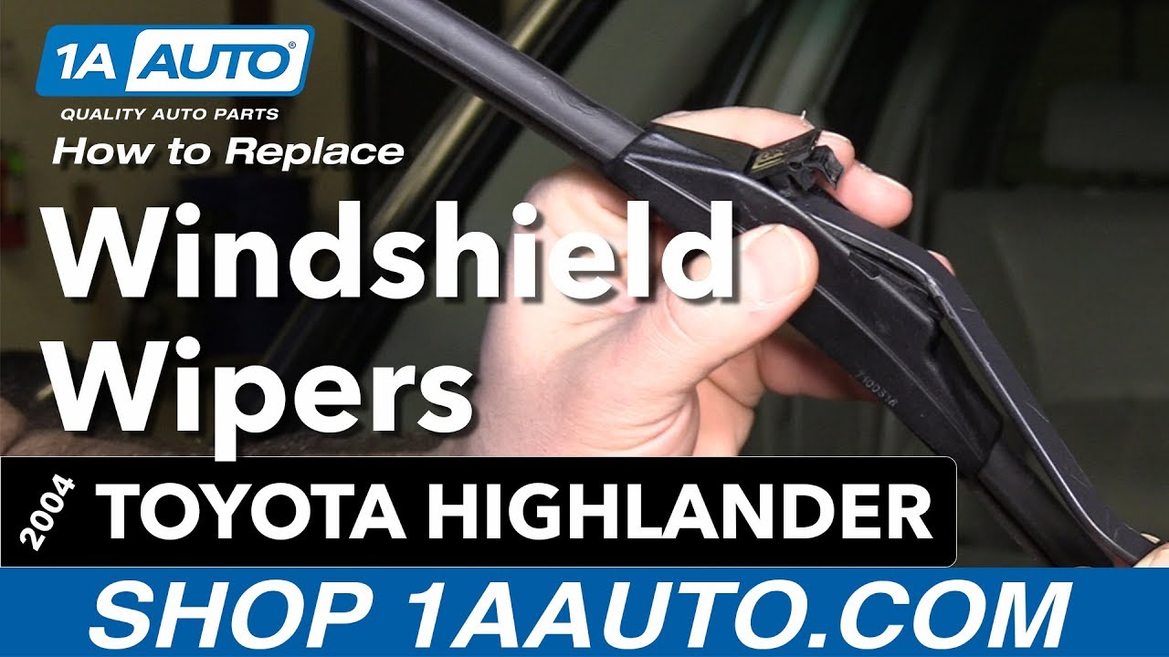 How to Replace Wiper Blades 200007 Toyota Highlander 1A Auto
