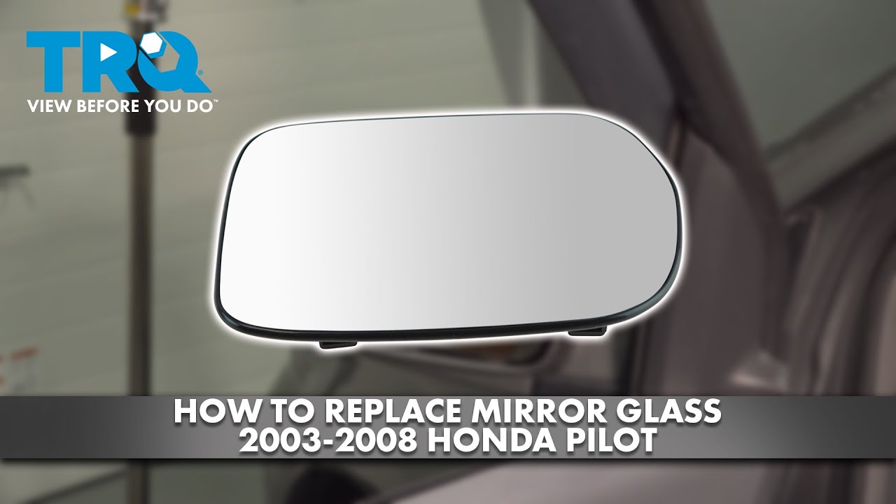 Fit System 63034H Honda Pilot Driver Side Replacement Flat Mirror Textured Black And Ptm Cover - View #12