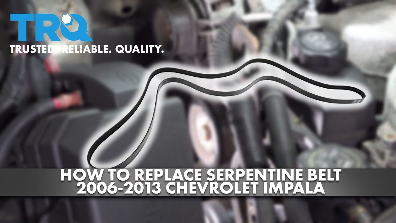 How to Replace Serpentine Belt 20062013 Chevrolet Impala 1A Auto