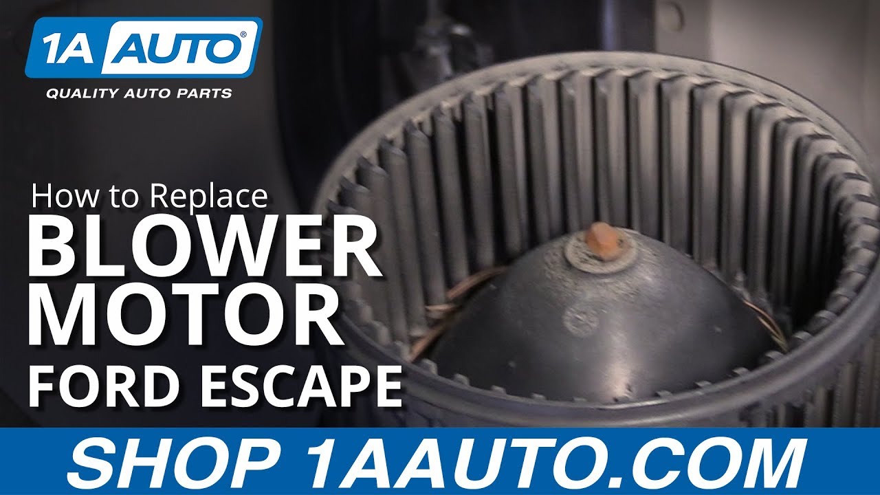 How to Replace Blower Motor 200812 Ford Escape 1A Auto