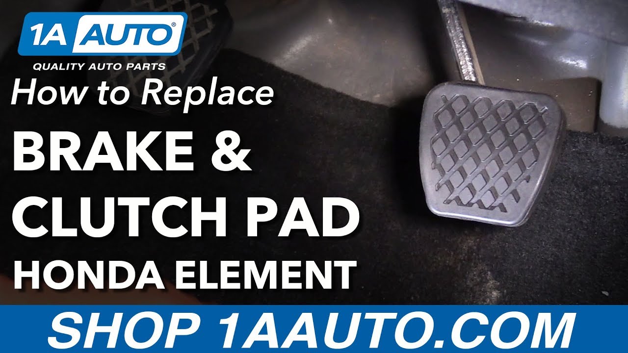 How to Replace Clutch and Brake Pedal Pad 200306 Honda Element 1A Auto